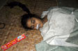 The body of Hena Akhter, the Bangladeshi girl who died after a public lashing. (Credit: AFP / Getty Images) 