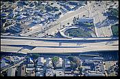 Northridge Earthquake Santa Monica Freeway Aerial photo of Santa Monica Freeway