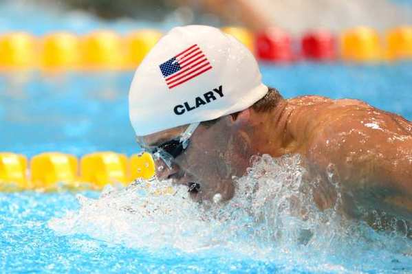US swimmer Tyler Clary competes