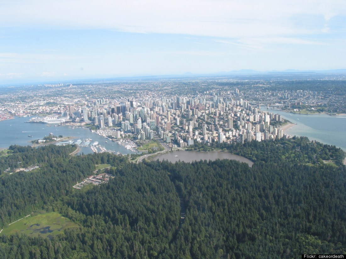 Vancouver BC from the air