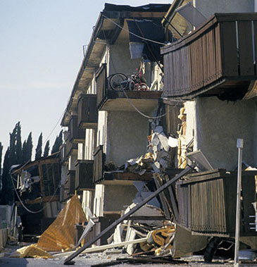 Northridge Earthquake Apartment Building