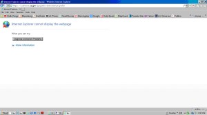 Internet Explorer cannot display the webpage