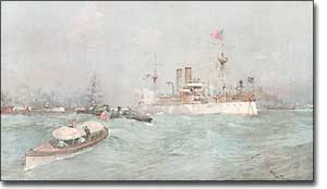 U.S.S. Maine in Havana Harbor Jan. 1898 - US Naval Institute