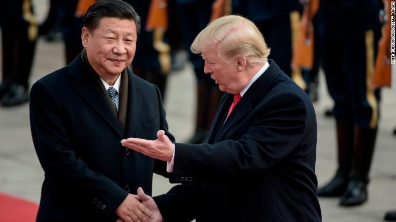 Donald Trump and China's President Xi Jinping
